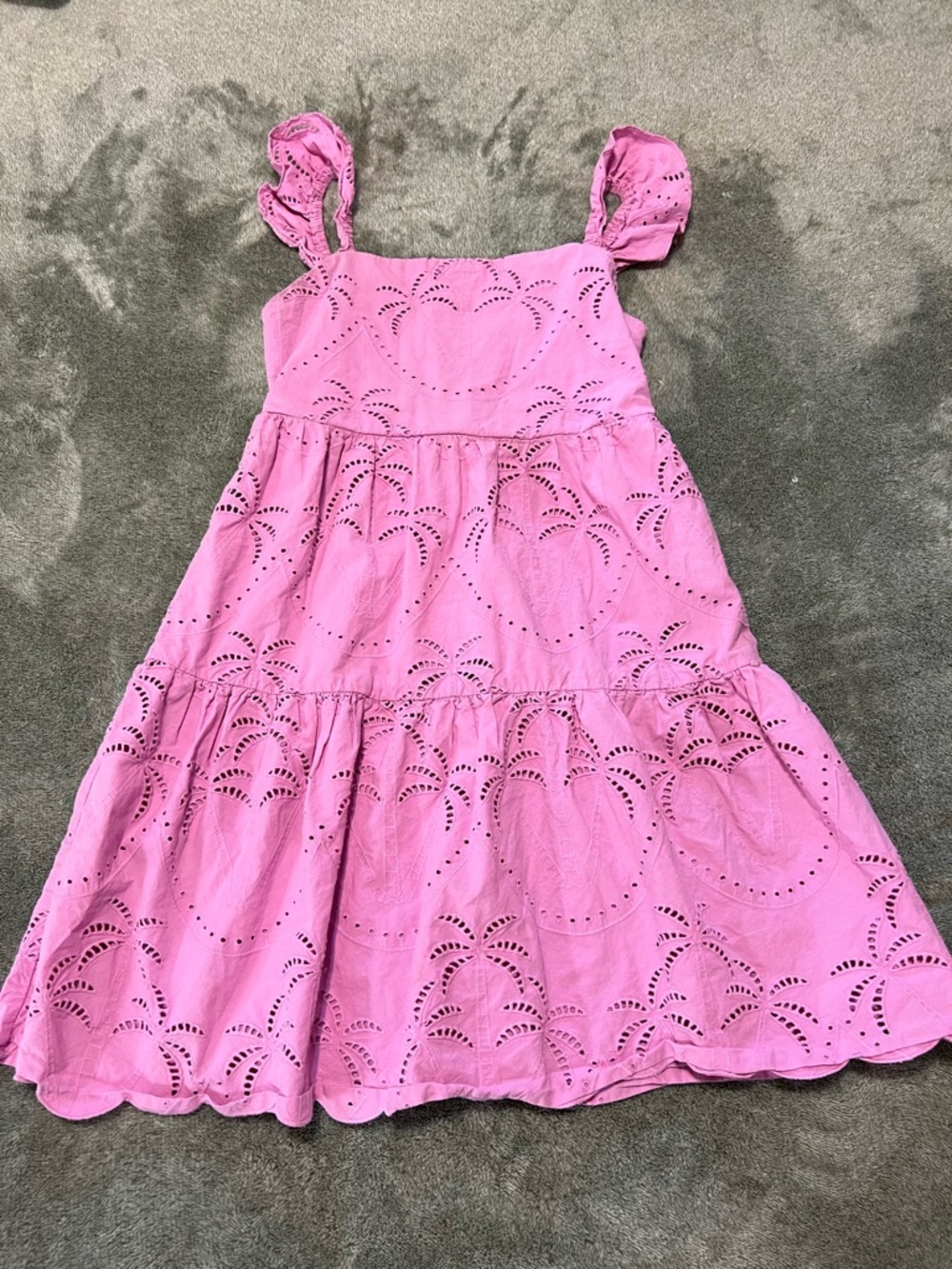 Chelsea & Violet Pink Eyelet Tiered Sundress